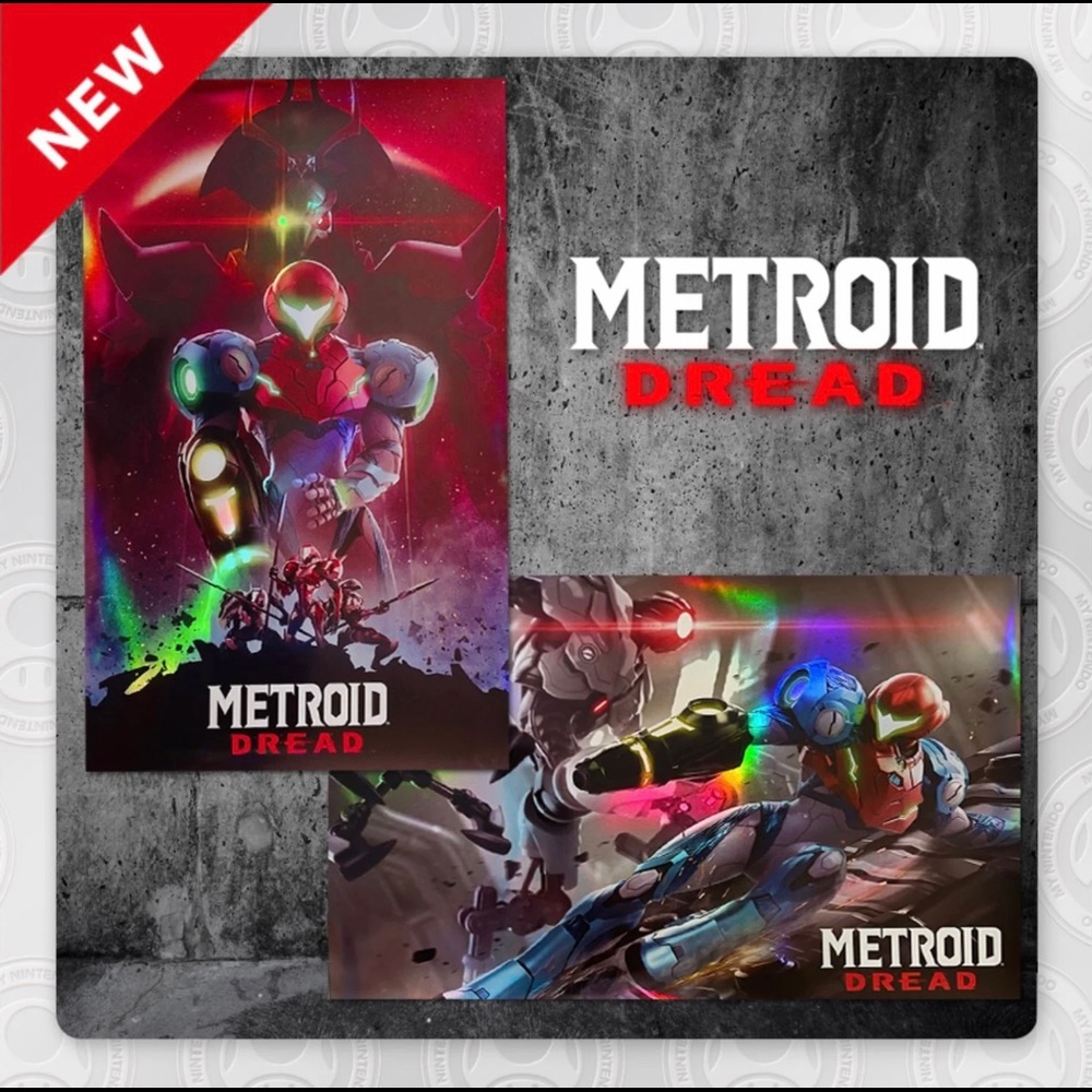 Metroid Dread Holographic Poster Set